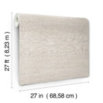 Candice Olson Luminous - High Performance -  Faux Stacked Bamboo  Grasscloth Wallpaper - Silver - York - COD0635N - Image 6
