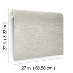 Candice Olson Luminous - High Performance -  Faux Stacked Bamboo  Grasscloth Wallpaper - Off-White - York - COD0636N - Image 6
