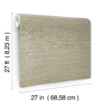Candice Olson Luminous - High Performance -  Faux Stacked Bamboo  Grasscloth Wallpaper - Moss - York - COD0637N - Image 6