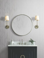 Candice Olson Decadence II -  Elemental Thread Wispy Stripe Wallpaper - White, Silver  - York - DF3302 - Image 5