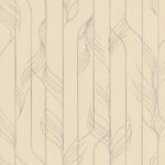 Candice Olson Decadence II -  Elemental Thread Wispy Stripe Wallpaper - Neutral Pearl, Silver  - York - DF3303