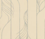 Candice Olson Decadence II -  Elemental Thread Wispy Stripe Wallpaper - Neutral Pearl, Silver  - York - DF3303 - Image 3