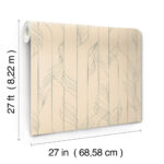 Candice Olson Decadence II -  Elemental Thread Wispy Stripe Wallpaper - Neutral Pearl, Silver  - York - DF3303 - Image 6