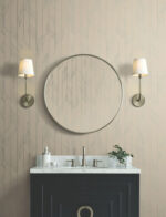 Candice Olson Decadence II -  Elemental Thread Wispy Stripe Wallpaper - Neutral Pearl, Silver  - York - DF3303 - Image 5