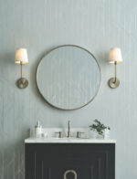 Candice Olson Decadence II -  Elemental Thread Wispy Stripe Wallpaper - Blue, Silver  - York - DF3304 - Image 5
