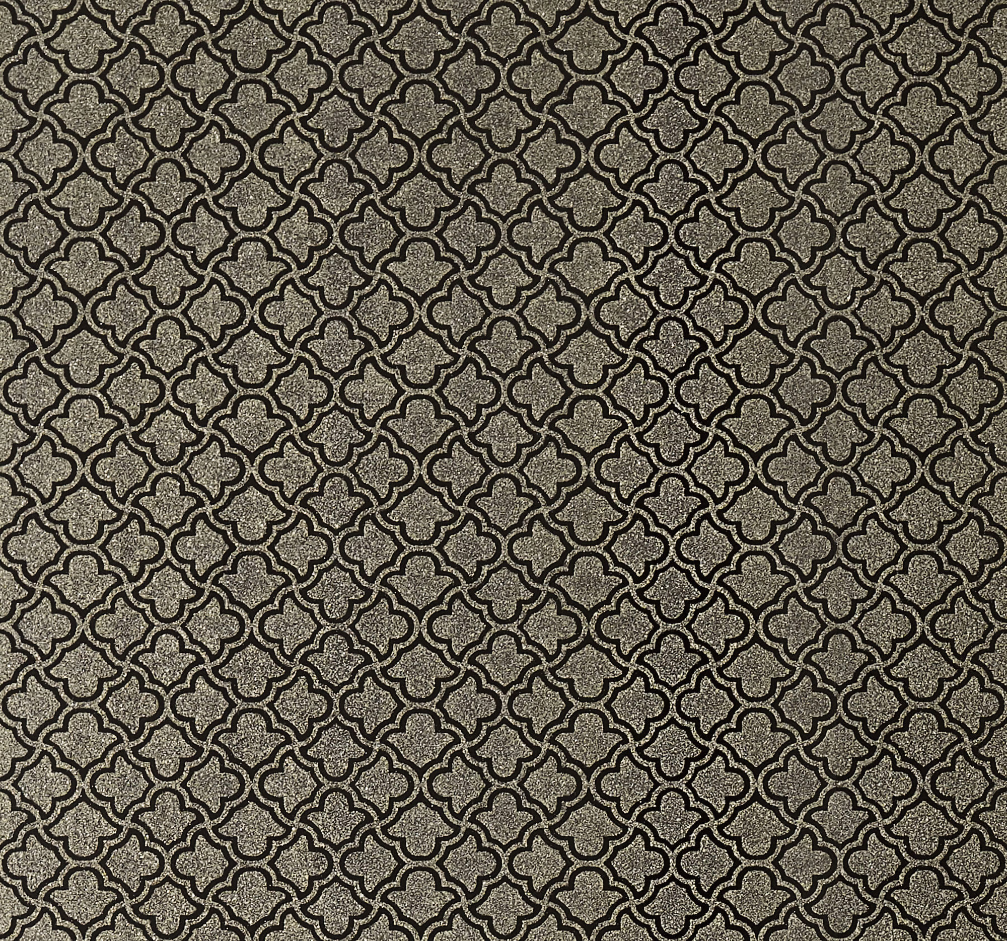 DF3336 Candice Olson Decadence II - Uptown Glam Damask Small Print Glass Beads Wallpaper - Black, Gold - York - DF3336 - Image 1
