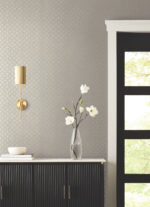Candice Olson Decadence II -  Uptown Glam Damask Small Print  Glass Beads Wallpaper - Beige  - York - DF3337 - Image 5