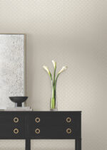 Candice Olson Decadence II -  Uptown Glam Damask Small Print  Glass Beads Wallpaper - Beige  - York - DF3337 - Image 4