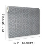 Candice Olson Decadence II -  Uptown Glam Damask Small Print  Glass Beads Wallpaper - Charcoal  - York - DF3338 - Image 6