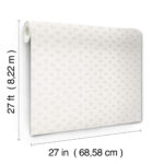 Candice Olson Decadence II -  Uptown Glam Damask Small Print  Glass Beads Wallpaper - White  - York - DF3339 - Image 6