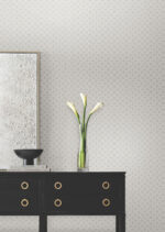 Candice Olson Decadence II -  Uptown Glam Damask Small Print  Glass Beads Wallpaper - White  - York - DF3339 - Image 4