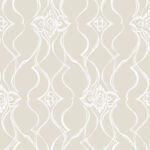 Candice Olson Decadence II -  Pirouette Damask Stripe Wallpaper - Beige  - York - DF3375
