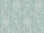 Candice Olson Decadence II -  Pirouette Damask Stripe Wallpaper - Spa  - York - DF3376