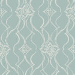 Candice Olson Decadence II -  Pirouette Damask Stripe Wallpaper - Spa  - York - DF3376