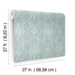 Candice Olson Decadence II -  Pirouette Damask Stripe Wallpaper - Spa  - York - DF3376 - Image 6