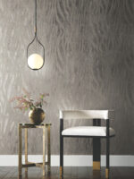 Candice Olson Decadence II -  Zebra Chic Print Wallpaper on Foil - Silver  - York - DF3392 - Image 5