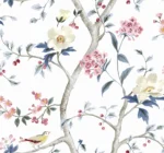 Lillian August - Sparrow Haven Wallpaper - Type II 20 Oz. Vinyl - Painted Paradise - Wallquest - LN40001