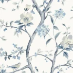 Lillian August - Sparrow Haven Wallpaper - Type II 20 Oz. Vinyl - Breezy Blue - Wallquest - LN40002