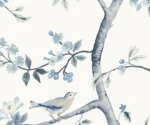 Lillian August - Sparrow Haven Wallpaper - Type II 20 Oz. Vinyl - Breezy Blue - Wallquest - LN40002 - Image 3