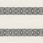 Lillian August Coastal Haven - Alani Horizontal Stripe Wallpaper - Type II 20 Oz. Vinyl - Charcoal - Wallquest - LN40100