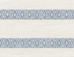 Lillian August Coastal Haven - Alani Horizontal Stripe Wallpaper - Type II 20 Oz. Vinyl - Asure - Blue - Wallquest - LN40102
