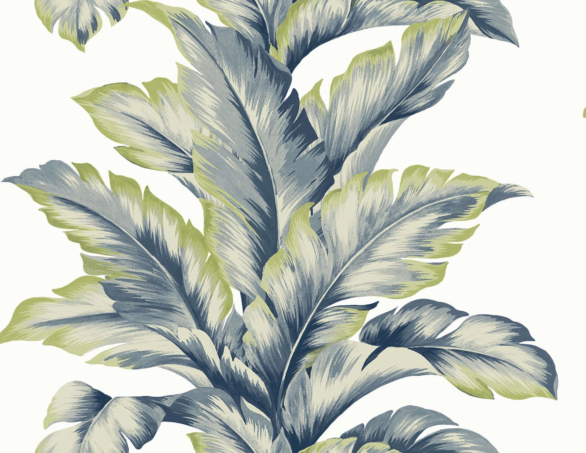 LN40602 Lillian August Coastal Haven - Banana Springs Stripe Wallpaper - Type II 20 Oz. Vinyl - Luana Blue - Wallquest - LN40602 - Image 1