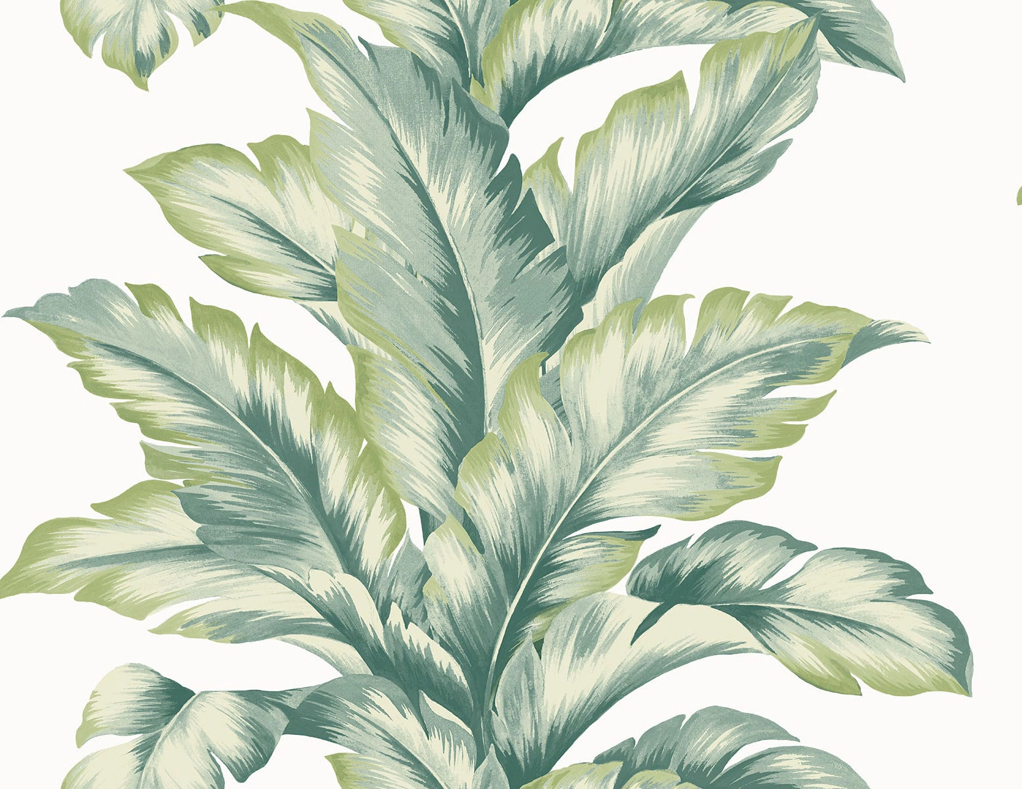 LN40604 Lillian August Coastal Haven - Banana Springs Stripe Wallpaper - Type II 20 Oz. Vinyl - Aloha Green - Wallquest - LN40604 - Image 1