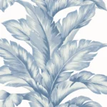 Lillian August Coastal Haven - Banana Springs  Stripe Wallpaper - Type II 20 Oz. Vinyl - Steel Blue - Wallquest - LN40632