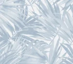Lillian August Coastal Haven - Cordelia Leaves Frond Wallpaper - Type II 20 Oz. Vinyl - Dream Blue - Wallquest - LN40702 - Image 3