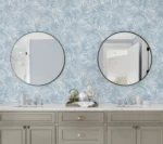 Lillian August Coastal Haven - Cordelia Leaves Frond Wallpaper - Type II 20 Oz. Vinyl - Dream Blue - Wallquest - LN40702 - Image 4