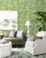Lillian August Coastal Haven - Cordelia Leaves Frond Wallpaper - Type II 20 Oz. Vinyl - Spruce - Wallquest - LN40704 - Image 6