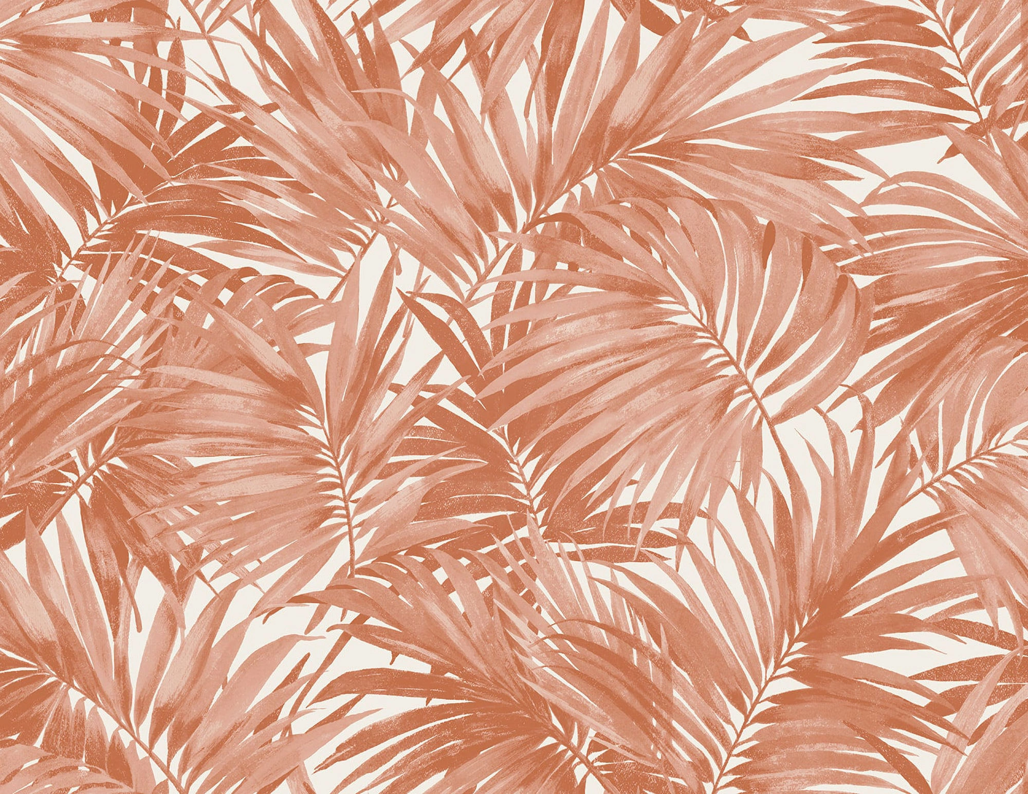 LN40706 Lillian August Coastal Haven - Cordelia Leaves Frond Wallpaper - Type II 20 Oz. Vinyl - Coral - Wallquest - LN40706 - Image 1