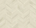 Lillian August Coastal Haven - Keone Bay Faux Wood Geometric Wallpaper - Type II 20 Oz. Vinyl - Oat - Wallquest - LN40803