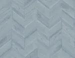 Lillian August Coastal Haven - Keone Bay Faux Wood Geometric Wallpaper - Type II 20 Oz. Vinyl - Bay Blue - Wallquest - LN40812