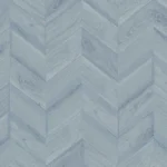 Lillian August Coastal Haven - Keone Bay Faux Wood Geometric Wallpaper - Type II 20 Oz. Vinyl - Bay Blue - Wallquest - LN40812