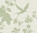 Lillian August Coastal Haven - Aloha Monochrome Birds, Floral Stripe Wallpaper - Type II 20 Oz. Vinyl - Jade - Wallquest - LN41004 - Image 3