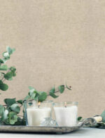 Kitchen and Bath - Tansy Distressed Solid Texture Vinyl  Wallpaper - Taupe - Chesapeake - York - 4191-83040 - Image 5
