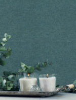 Kitchen and Bath - Tansy Distressed Solid Texture Vinyl  Wallpaper - Teal - Chesapeake - York - 4191-83042 - Image 3