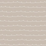 World of Imagination - Wiggle Line Horizontal Stripe  Wallpaper - Taupe - York - 4203-27569